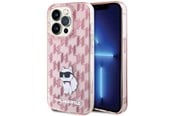 Puhelin - Kannet ja kotelot - Karl Lagerfeld Monogram Choupette case for iPhone 15 Pro Max - pink - 3666339163747