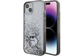 Puhelin - Kannet ja kotelot - Karl Lagerfeld Liquid Glitter Choupette case for iPhone 15 Plus - transparent - 3666339164201