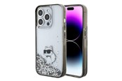 Puhelin - Kannet ja kotelot - Karl Lagerfeld Liquid Glitter Choupette case for iPhone 15 Pro Max - transparent - 3666339164225