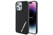 Puhelin - Kannet ja kotelot - Karl Lagerfeld 3D Rubber Multi Logo case for iPhone 15 Pro Max - black - 3666339164348