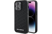 Puhelin - Kannet ja kotelot - Karl Lagerfeld Quilted K Pattern iPhone 15 Pro Case - Black - 3666339165055