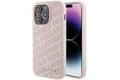 Puhelin - Kannet ja kotelot - Karl Lagerfeld Quilted K Pattern case for iPhone 15 Pro Max - pink - 3666339165185