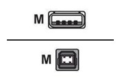 USB kaapelit - Digi - USB cable - USB to USB Type B - 2 m - 301-9000-07