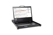 KVM-kytkimet - Tripp Lite Eaton  Series 8-Port Rack Console VGA KVM Switch w/ 19" LCD 1U TAA - B040-008-19
