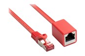Verkkokaapelit - Alcasa electronik Good Connections RNS patch extension cable - 50 cm - red - Punainen - 8063VR-005R
