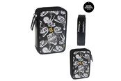 Lisätarvikkeet kouluun - Tinka DOUBLE PENCIL CASE DINO SKULL - 8-804218