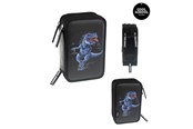 Lisätarvikkeet kouluun - Tinka TRIPLE PENCIL CASE T-REX - 8-804221