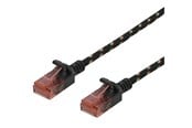 Verkkokaapelit - Deltaco patch cable - 1.5 m - black - Musta - 1m - UUTP-1312