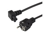 Sisäiset virtakaapelit - Deltaco - power cable - power CEE 7/7 to IEC 60320 C5 - 1 m - DEL-121-1
