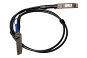 Verkkokaapelit - MikroTik 400GBase direct attach cable - 1 m - Musta - DDQ+DA0001