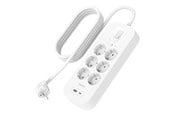 Virtakaapelit (ulkoinen) - Belkin Connect - surge protector - with USB-C and USB-A ports - SRB002VF2M-V2