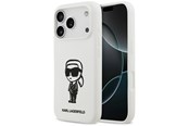 Puhelin - Kannet ja kotelot - Karl Lagerfeld Silicone Karl Sketch & Logo MagSafe Case for iPhone 17 Pro - White - 3666339498597