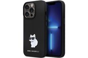 Puhelin - Kannet ja kotelot - Karl Lagerfeld KLHCP13LSMHCNPK case for iPhone 13 Pro / 13 - black Silicone C Metal Pin - 3666339166298