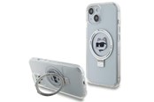 Puhelin - Kannet ja kotelot - Karl Lagerfeld KLHMP15MHMRSCHH iPhone 15 Plus 6.7" white/white hardcase Ring Stand Choupette Head MagSafe - 3666339168643