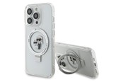 Puhelin - Kannet ja kotelot - Karl Lagerfeld KLHMP14LHMRSKCH iPhone 14 Pro 6.1" white/white hardcase Ring Stand Karl&Choupette MagSafe - 3666339168858
