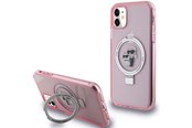 Puhelin - Kannet ja kotelot - Karl Lagerfeld Ring Stand Karl&Choupette MagSafe case for iPhone 11 / Xr - pink - 3666339168919