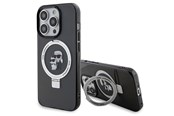 Puhelin - Kannet ja kotelot - Karl Lagerfeld KLHMP13LHMRSKCK iPhone 13 Pro 6.1" black/black hardcase Ring Stand Karl&Choupette MagSafe - 3666339169053