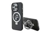 Puhelin - Kannet ja kotelot - Karl Lagerfeld Ring Stand Karl&Choupette MagSafe case for iPhone 13 Pro Max - black - 3666339169060