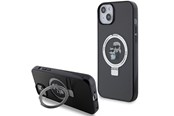 Puhelin - Kannet ja kotelot - Karl Lagerfeld KLHMP15MHMRSKCK iPhone 15 Plus 6.7"black/black hardcase Ring Stand Karl&Choupette MagSafe - 3666339169121