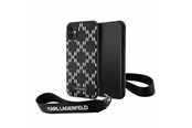 Puhelin - Kannet ja kotelot - Karl Lagerfeld KLHCN61SAKLMBSK iPhone 11 / Xr 6.1" black/black hardcase Monogram Losange Saffiano - 3666339169992