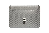 Laukut - Karl Lagerfeld Saffiano Monogram Ikonik case for a 14" laptop - silver - 3666339170547