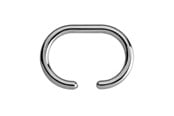 Jätteiden lajittelu - Croydex C-Shaped Shower Curtain Rings Chrome Pack of 12 - AK142141