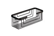 Siivous - Gedy Rectangular Soap Basket Matte Black - 11260