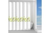 Siivous - Gedy Green Leaves Shower Curtain 120 x 200 cm - 12330