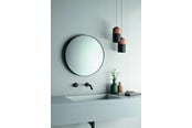 Siivous - Gedy Mirror - Round - Black frame - 62001