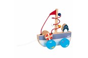 Vauva- ja taaperolelut - Goki Pull Boat Ahoy with Bead Labyrinth - 54849
