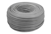 Verkkokaapelit - Maclean bulk cable - 100 m - grey - Harmaa - MCTV-579