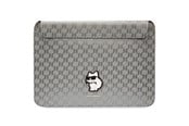 Laukut - Karl Lagerfeld Saffiano Monogram Choupette case for a 14" laptop - silver - 3666339170585