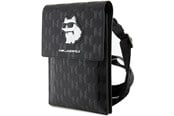 Laukut - Karl Lagerfeld Case KLWBSAKHPCK Handbag - Black Saffiano Monogram Choupette - 3666339170622