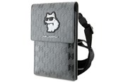 Laukut - Karl Lagerfeld Case KLWBSAKHPCG Handbag - Silver Saffiano Monogram Choupette - 3666339170639
