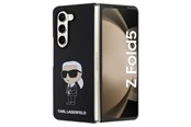 Puhelin - Kannet ja kotelot - Karl Lagerfeld KLHCZFD5SNIKBCK Z Fold5 hardcase black/black Silicone Ikonik - 3666339174064