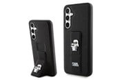 Puhelin - Kannet ja kotelot - Karl Lagerfeld Gripstand Saffiano Karl&Choupette Pins case for Samsung Galaxy S23 FE - black - 3666339218621