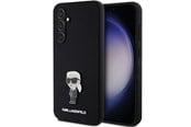 Puhelin - Kannet ja kotelot - Karl Lagerfeld Silicone Ikonik Metal Pin case for Samsung Galaxy S23 FE - black - 3666339218645