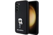 Puhelin - Kannet ja kotelot - Karl Lagerfeld Silicone Ikonik Metal Pin case for Samsung Galaxy S23+ - black - 3666339242275