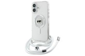 Puhelin - Kannet ja kotelot - Karl Lagerfeld Crossbody IML Karl Head Magsafe Case for iPhone 16 - Clear - 3666339320522