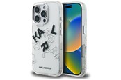 Puhelin - Kannet ja kotelot - Karl Lagerfeld IML Sketched Graphic Case for iPhone 16 Pro - Clear - 3666339466749
