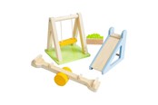 Puulelut - Bigjigs Wooden Dollhouse Furniture Garden Set - 4-piece - 38006