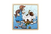 Palapelit - Rasmus Klump - Framed Wooden Puzzle - Bath Time - 7497