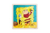 Palapelit - Alfons Åberg - Framed Wooden Puzzle - Construction - 7834