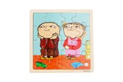Palapelit - Alfons Åberg - Framed Wooden Puzzle - Friends - 7835