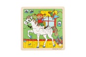 Palapelit - Pippi Langstrømpe Pippi - Framed Wooden Puzzle - Horse - 8633