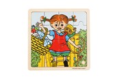 Palapelit - Pippi Langstrømpe Pippi - Framed Wooden Puzzle - Pippi And Mr. Nilss - 8634
