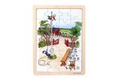 Palapelit - Emil fra Lønneberg Emil - Wooden Framed Puzzle - Flagpole - 8722