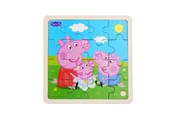 Palapelit - Peppa Pig - Framed Wooden Puzzle - Siblings - 9007