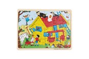 Lautapelit - Pippi Langstrømpe Pippi - Framed Wooden Puzzle - Villa Villekulla - 8602