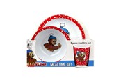 Lastenhuone - Rasmus Klump - Mealtime Set - 3pcs - Red - 7482